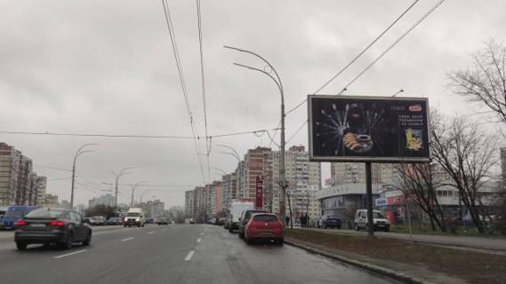 Prismatron, Prism A in Kyiv, 6x3  Cervonoi Kalini (Maakovs'kogo V.) prospekt, 40 (pered Sportlajf Troesina) - 195701 scheme