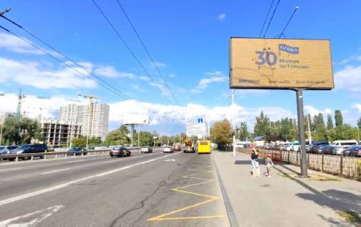 Video Billboard A in Kyiv, 6x3  Gluskova akademika prospekt / V.Kasiana (st. M"Ipodrom"), ruh do centru mista - 391338 scheme
