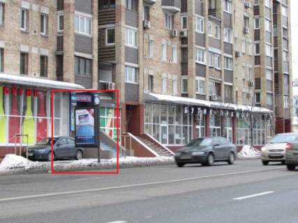 Citylight B in Lviv, 1.86м х1.27м  Naberezno-Lugova, 11 scheme