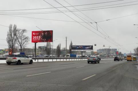 Video Billboard A in Kyiv, 6x3  Kil'ceva doroga / st. Tuluzi (rozpodiluvac), navproti "Borsagivs'kij rinok", ruh v napramku do prospektu Peremogi - 393318 scheme