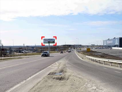 Billboard B in Lviv, 12x5  Zahidnij obhid m.L'vova, km 15+50 m (bila TC "King Kross" Photo 1