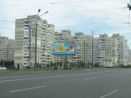 Billboard B in Lviv, 3м x 6м  Cervonoi kalini (V. Maakovs'kogo) pr-t/O.Ekster (M. Cvetaevoi  (navproti supermarketu "Billa")) scheme