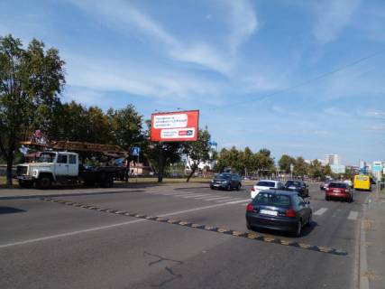 Billboard B in Lviv, 3м x 6м  Onore de Bal'zaka, navproti bud. 12, bila Avtostoanki scheme