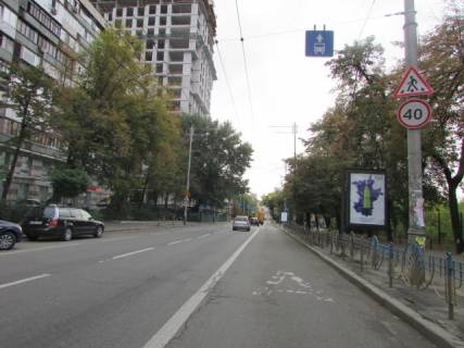 Citylight A in Kyiv, 1.2x1.8  Zilans'ka, 47 (pisla zupinki) scheme