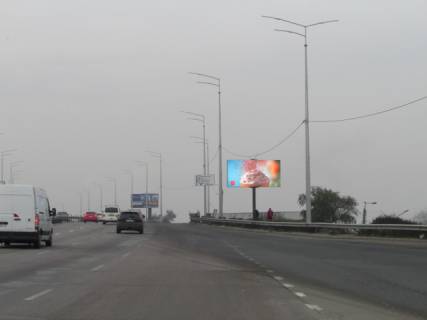 Video Billboard A in Kyiv, 6x3  Naddniprans'ke sose, (z"izd zi Stolicnogo sosse, m. Vidubici). - 298108 scheme