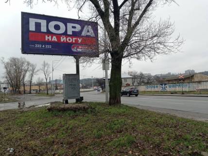 Billboard B in Lviv, 3м x 6м  Elektrikiv 1A (zupinka "stancia Pocajna") scheme