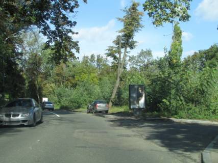 Citylight A in Kyiv, 1.2x1.8  Parkova doroga,  pisla  KVC "Parkovij" (ruh do centru) scheme