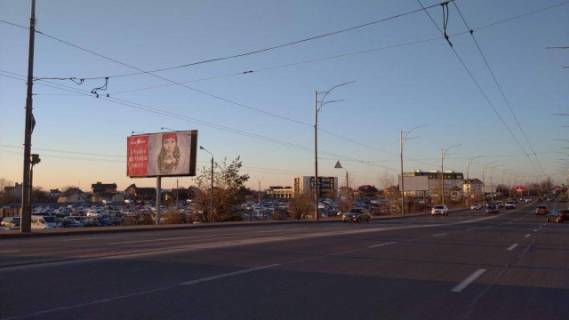 Billboard B in Lviv, 3м x 6м  Rejgana (Drajzera) 34-51/ Onore de Bal'zaka, (svitlofor) scheme