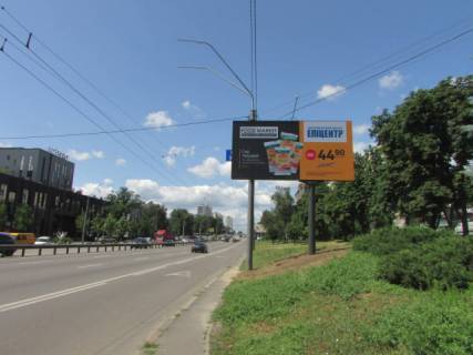 Video Billboard A in Kyiv, 6x3  Berestejs'kij (Peremogi) pr-kt, 62 / Evgenii Mirosnicenko (ruh iz centru) - 339247 scheme