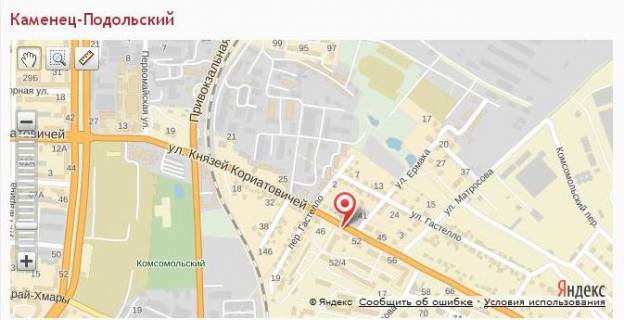 Billboard A in Kam'yanets-Podilsky, 3х6  st. Knaziv Koriantoviciv, 50 scheme