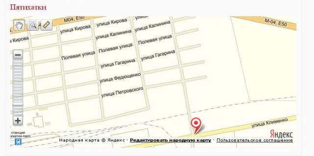 Billboard B in Pyatikhatki, 3х6  st. Klimenko (rajon kolisn'ogo RMZ) scheme