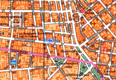 Citylight B in Odessa, 1.8x1.2  Kolontaivs'ka st. - Majsters'ka st. , zupinka 2 scheme