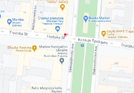 Backlight B in Odessa Troickaa st., 52 scheme