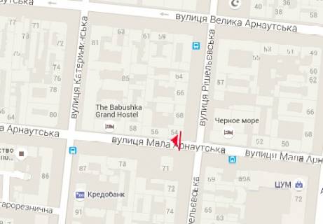 Scrolller, Scroll A in Odessa M. Arnautskaa st., 56 - Risel'evskaa st. - 237326 scheme