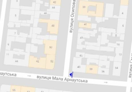 Scrolller, Scroll A in Odessa M. Arnautskaa st., 40 - Osipova st. - 237248 scheme