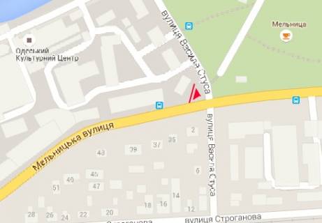 Billboard A in Odessa Mel'nickaa st. - V. Stusa st., 2b scheme