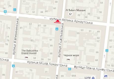 Scrolller, Scroll A in Odessa Risel'evskaa st.62 - B. Arnautskaa st. - 237324 scheme