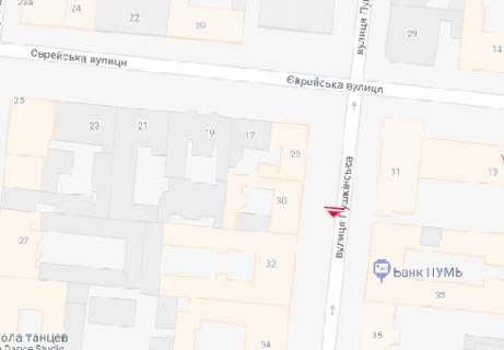 Citylight A in Odessa, 1.8x1.2  Puskins'ka st., 30 scheme