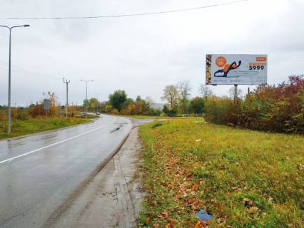 Billboard A in Zolochiv (Lviv region), 6x3м.  m. Zolociv, st. Ternopil's'ka, viizd z mista v napramku m. Ternopil' Photo 1