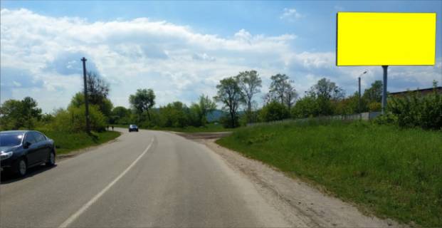 Billboard A in Zolochiv (Lviv region), 6x3м.  m. Zolociv, st. Ternopil's'ka, viizd z mista v napramku m. Ternopil' Photo 1