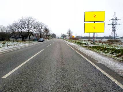 Billboard A in Zolochiv (Lviv region) Vyezd iz g.Zolocev na g.L'vov + ves' transport s g.Ternopol' na g.L'vov, trassa L'vov - Ternopol' (N-02)+ AZK Brent Oil + montaz avtoplatforma, verhnij Photo 1