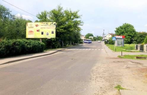 Billboard B in Mostiska, 6x3м.  м. Мостиська, вул. Полуботка, виїзд з центральної автостанції на кордон, на м. Львів, торгові центри, продуктовий базар, великий транзит, пішохідний перехід Photo 1
