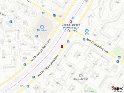 Non-Standard A in Kyiv, 1,25x2,10  Vst. Bal'zaka 21/54 scheme
