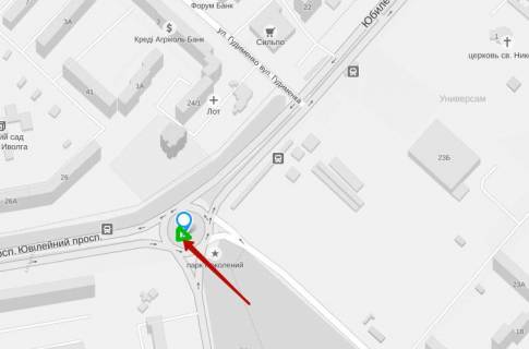 Billboard A in Zaporizhzhya, 3x6  025-1_Zaporizza_pr Uvilejnij, st. Zap. Kozactva, (na Zap Kozactva) scheme