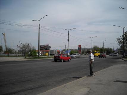 Billboard A in Zaporizhzhya, Щит 2.86х5.86  069_Zaporoz'e_bst. Stroitelej /Hortickoe sosse Photo 1