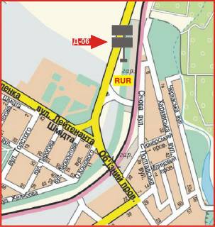 Billboard + in Kropyvnytskyi (Kirovograd) Oleksandrijs'ke sose scheme