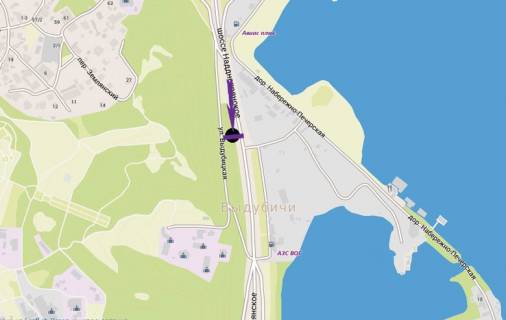 Prismatron, Prism A in Kyiv, 6 X 3 м  Naddniprans'ke sose, 140 m vid mostu Patona - 270773 scheme