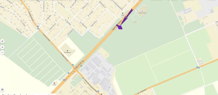 Billboard B in Gatne, 6 X 3 м  Odes'ka trasa, 500 m do Novoi Linii scheme