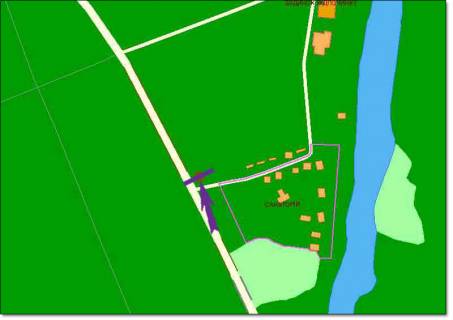 Prismatron, Prism A in Kiev roads, 6 X 3 м  Stolicne sose / sanatorij  "Zovten'" - 270629 scheme
