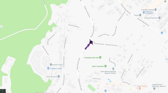 Citylight A in Kyiv, 1,2 X 1,8 м  Podil's'kij uzviz scheme