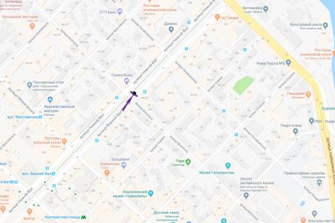 Video Billboard A in Kyiv, 1,27 X 1,86 м  st. Verhnij Val, 48/28, st. Volos'ka - 390919 scheme