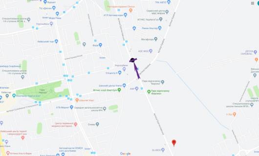 Prismatron, Prism A in Kyiv, 6 X 3 м  st. Bratislavs'ka,48-B, naproti Epicentra - 270726 scheme