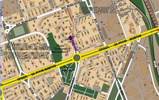 Prismatron, Prism B in Kyiv, 6 X 3 м  st. Gnata Uri, 16 pered TC "Kvadrat" - 270853 scheme