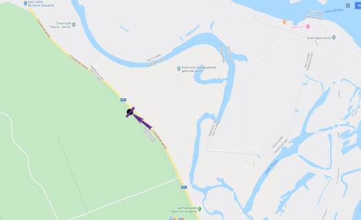 Prismatron, Prism A in Kiev roads, 6 X 3 м  Stolicne sose 22 km+300m, viizd z Kieva, zupinka "Na  vimogu" - 372900 scheme