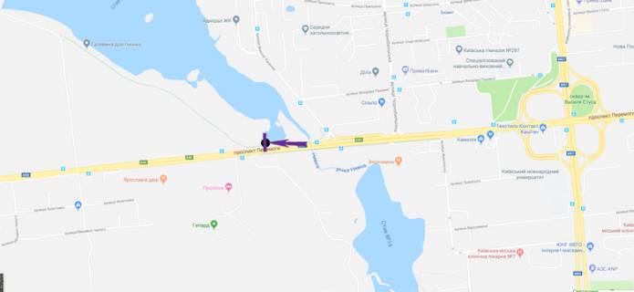 Prismatron, Prism A in Kyiv, 6 X 3 м  av.Berestejs'kij ( av.peremogi), pejntbol'nij klub Gepard - 270904 scheme