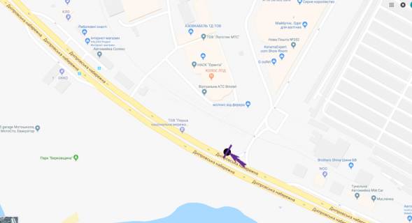 Scrolller, Scroll A in Kyiv, 3,14 X 2,3 м  Dniprovs'ka Naberezna, sup-t "Novus", na svitlofori - 270678 scheme