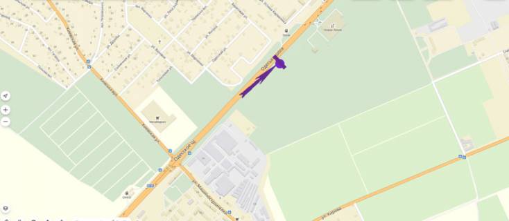 Billboard A in Gatne, 6 X 3 м  Odes'ka trasa, 500 m do Novoi Linii scheme