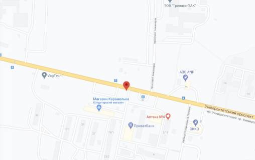 Billboard B in Kropyvnytskyi (Kirovograd) st. Avtolubiteliv scheme