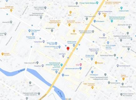 Billboard A in Kropyvnytskyi (Kirovograd) st. Preobrazens'ka (mag. <<Muraj>> ) scheme