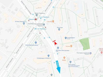 Video Billboard A in Kharkiv, 6x3  Ludviga Svobody pr-t (naprotiv d. No 62 po av. Pobedy), iz centra (Supermarkety "KLASS", "Rost", gipermarkety "METRO", "Asan" i Epicentr) - 295706 scheme