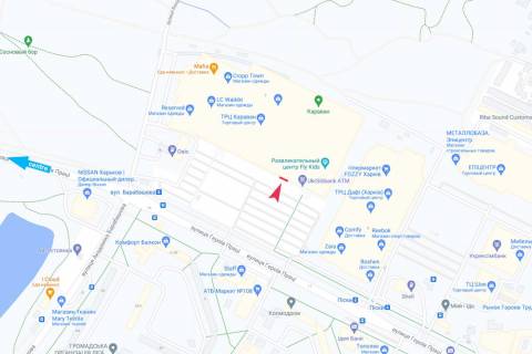 Video Billboard A in Kharkiv, 12,48х4,8  Geroev Truda st., 7, TRC "Karavan", na fasade TRC, parkovka, pravaa vhodnaa gruppa - 381813 scheme
