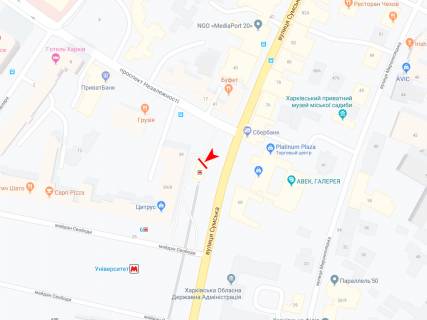 Video Billboard A in Kharkiv, 4x3  Sumskaa,39, centr (pl.Svobody, st.m.Universitet) - 381843 scheme