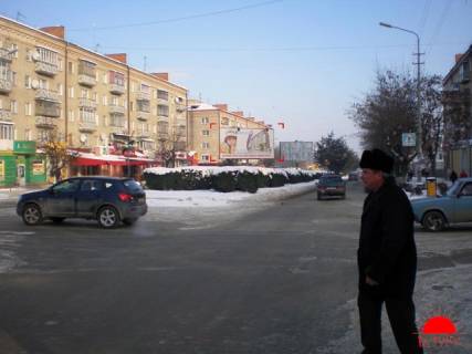Billboard A in Kam'yanets-Podilsky, 6x3  st. Knaziv Koriatoviciv (picceria Celintano) do st. Gagarina - na rozdil'nij smuzi Photo 1