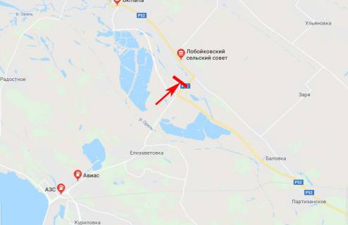 Billboard B in Loboykivka, 3x6  s. Lobojkivka, rozv'azka v storonu smt Caricanka, smt Magdalinivka scheme