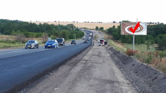 Billboard A in Zaporizhzhya highway, 3x6  Simferopil's'ka trasa, viizd v storonu m. Vasilivka Photo 1