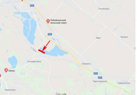 Billboard B in Loboykivka, 3x6  с. Лобойківка, розв'язка в сторону смт Царичанка, смт Магдалинівка scheme